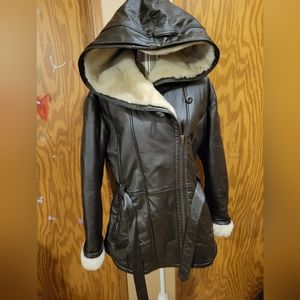 Wilson's Ladies thick leather coat